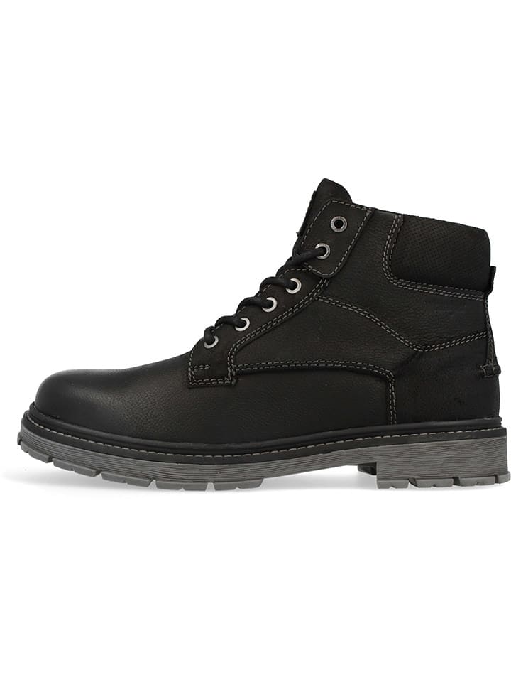 Wrangler Skórzane botki "Allan" w kolorze czarnym rozmiar: 41