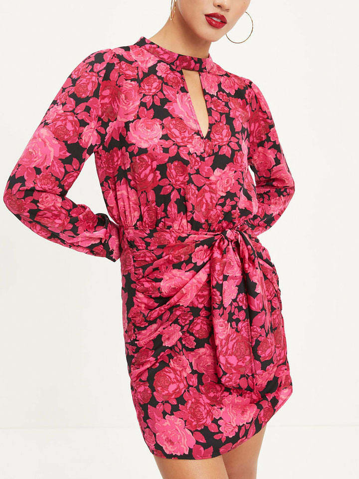 Milan Kiss Sukienka w kolorze różowo-czarnym rozmiar: M