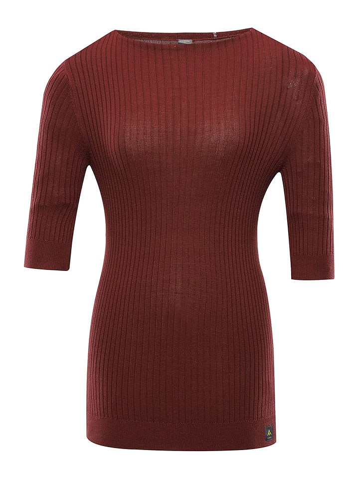 Alpine Pro Sweter "Novaka" w kolorze bordowym rozmiar: L