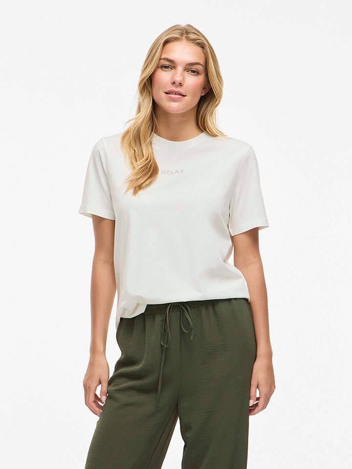 Vila Koszulka w kolorze białym rozmiar: L