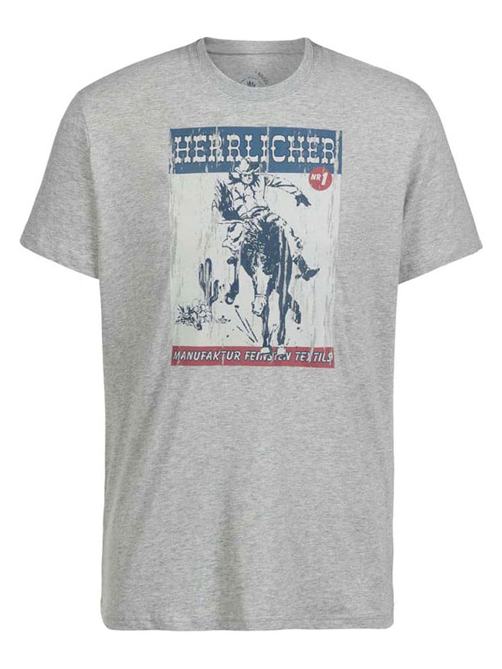 Herrlicher Koszulka w kolorze szarym rozmiar: S