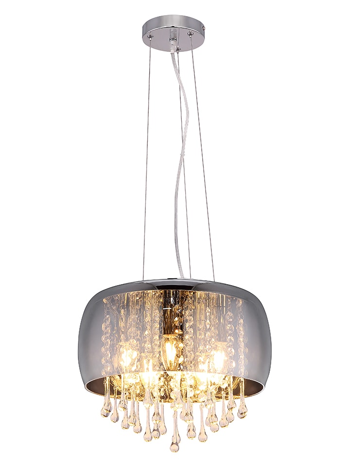 Globo lighting Lampa wisząca w kolorze szarym - wys. 120 x Ø 35 cm rozmiar: onesize