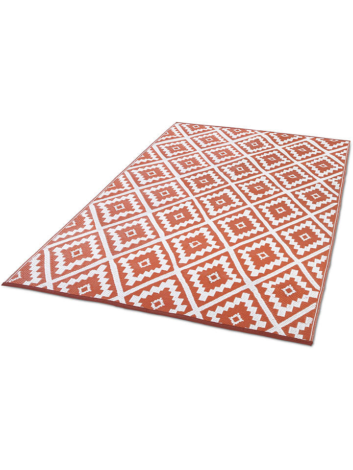 Inkazen Dywan zewnętrzny w kolorze jasnobrązowo-białym rozmiar: 180x280 cm