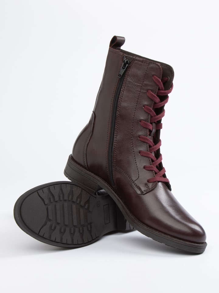 JOLANA & FENENA Skórzane botki w kolorze brązowym rozmiar: 40