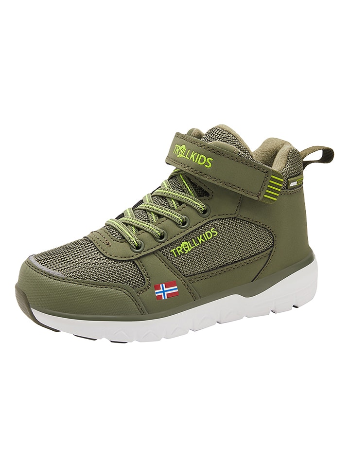 Trollkids Sneakersy "Stavanger Mid" w kolorze zielonym rozmiar: 33