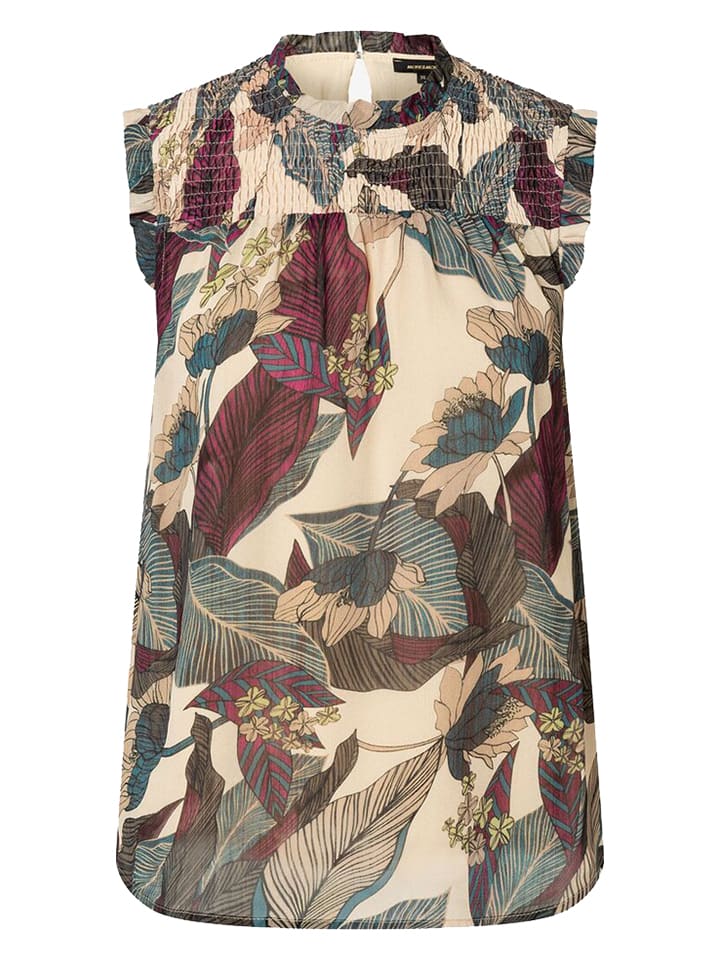 More & More Bluzka w kolorze beżowo-zielonym rozmiar: 38