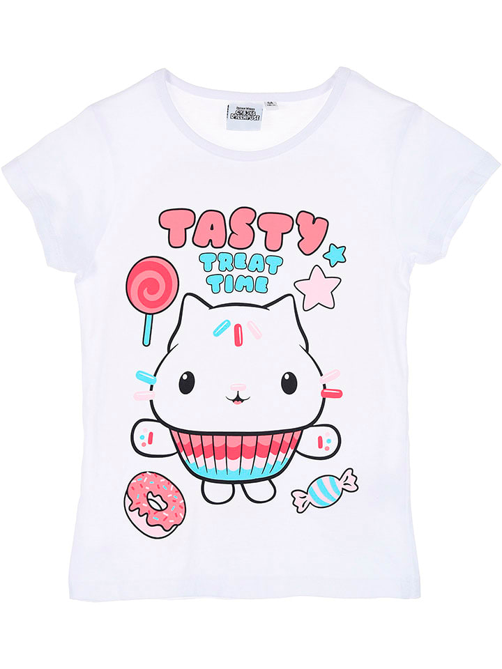 Gabby's Dollhouse Koszulka "Domek Gabi" w kolorze białym rozmiar: 98