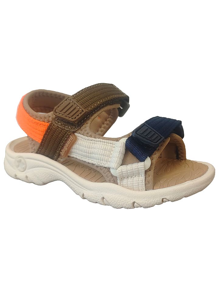 bisgaard Sandały w kolorze brązowo-pomarańczowo-granatowym rozmiar: 23