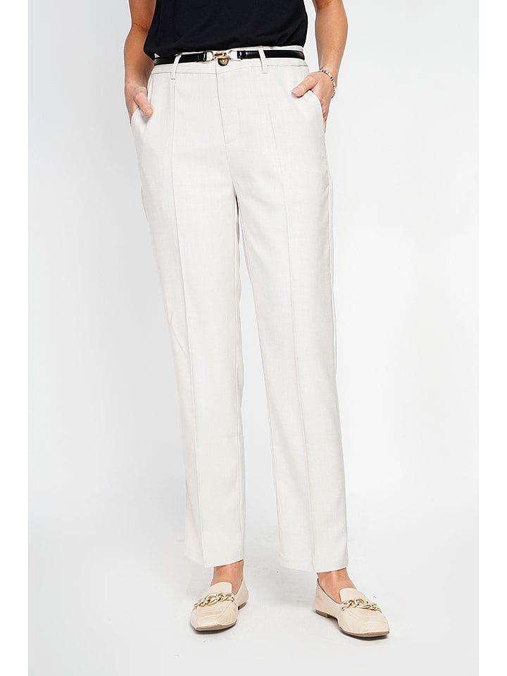 Le Jardin du Lin Spodnie chino w kolorze kremowym rozmiar: 40