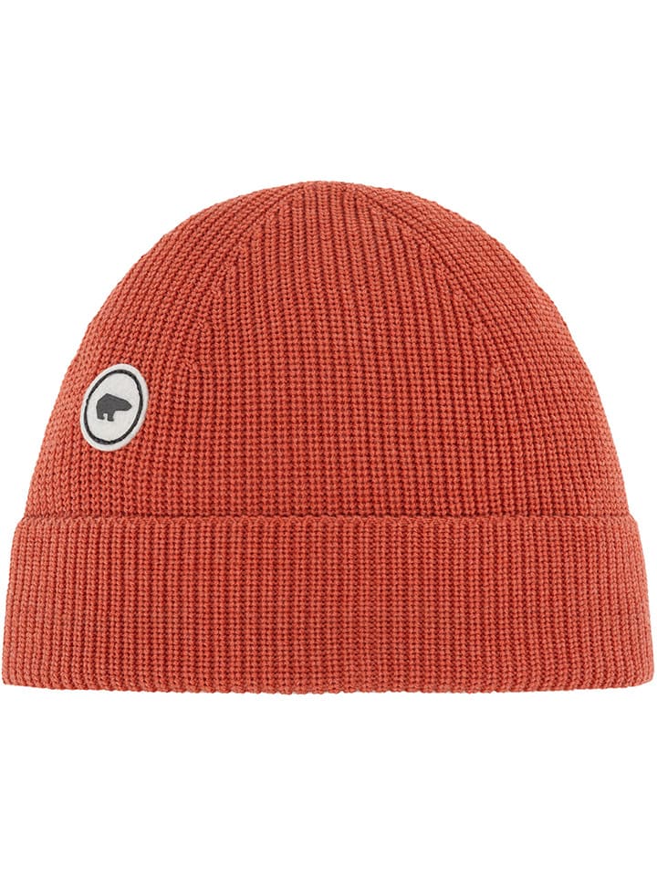 Eisbär Wełniana czapka "Mino" w kolorze pomarańczowym rozmiar: onesize