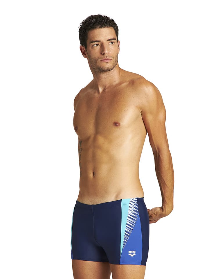 Arena Kąpielówki w kolorze granatowo-biało-turkusowym rozmiar: 7