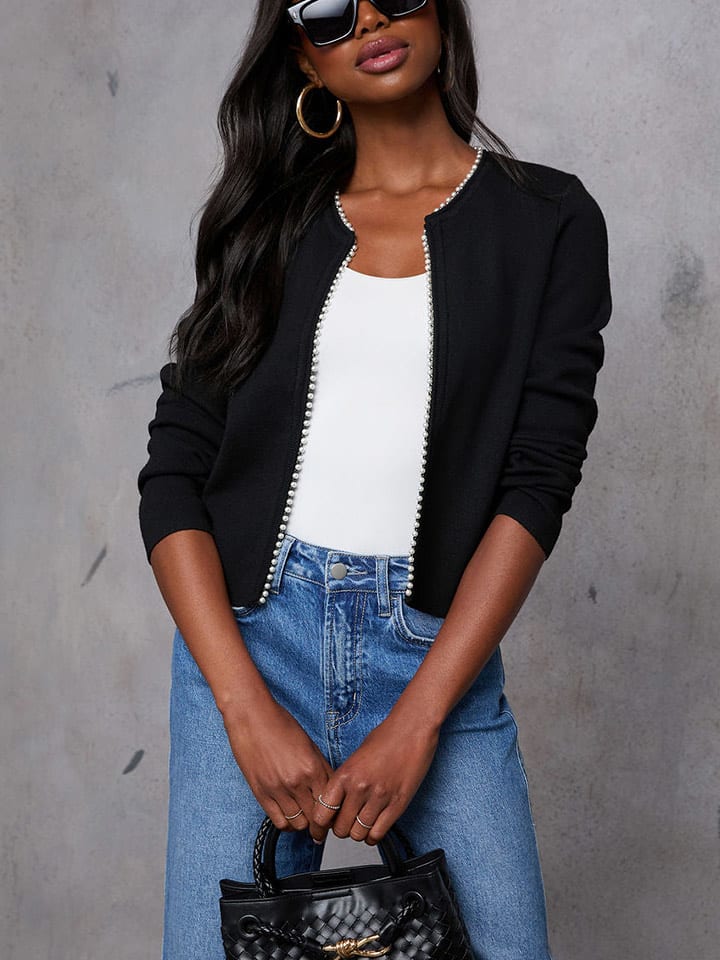 Milan Kiss Kardigan w kolorze czarnym rozmiar: XL