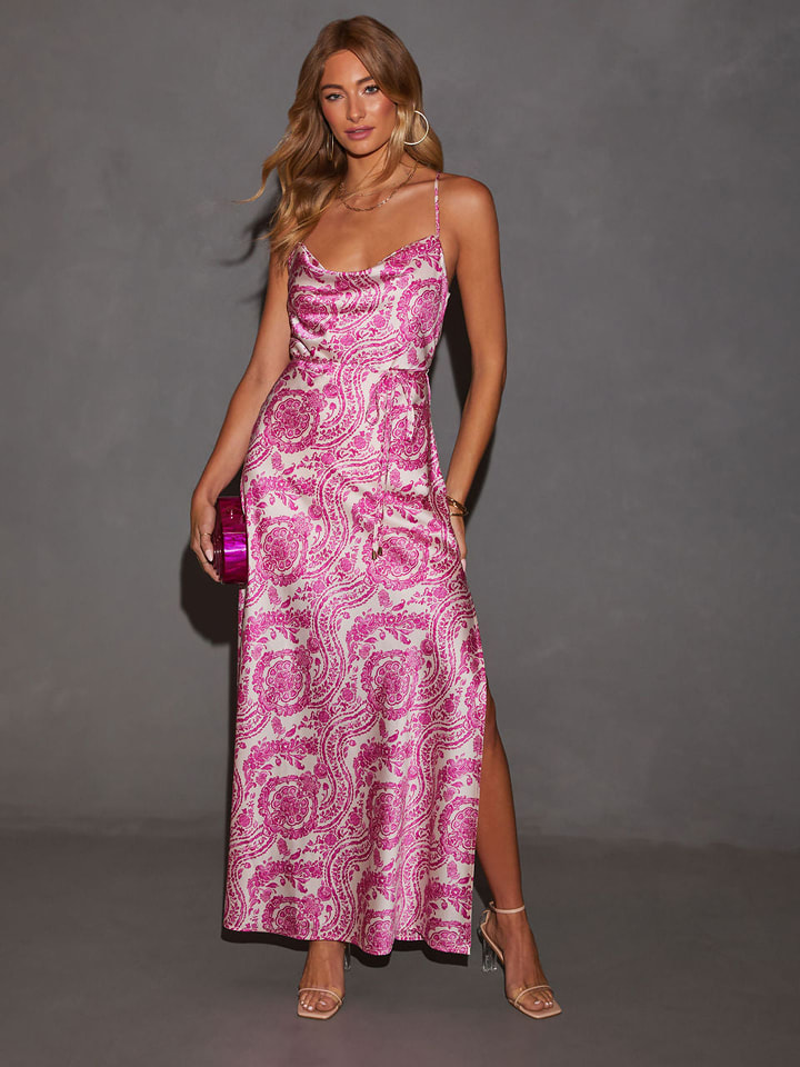 LA Angels Sukienka w kolorze różowo-kremowym rozmiar: S