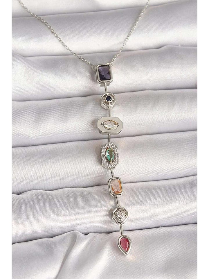 Lodie Silver Naszyjnik z cyrkoniami - dł. 45 cm rozmiar: onesize