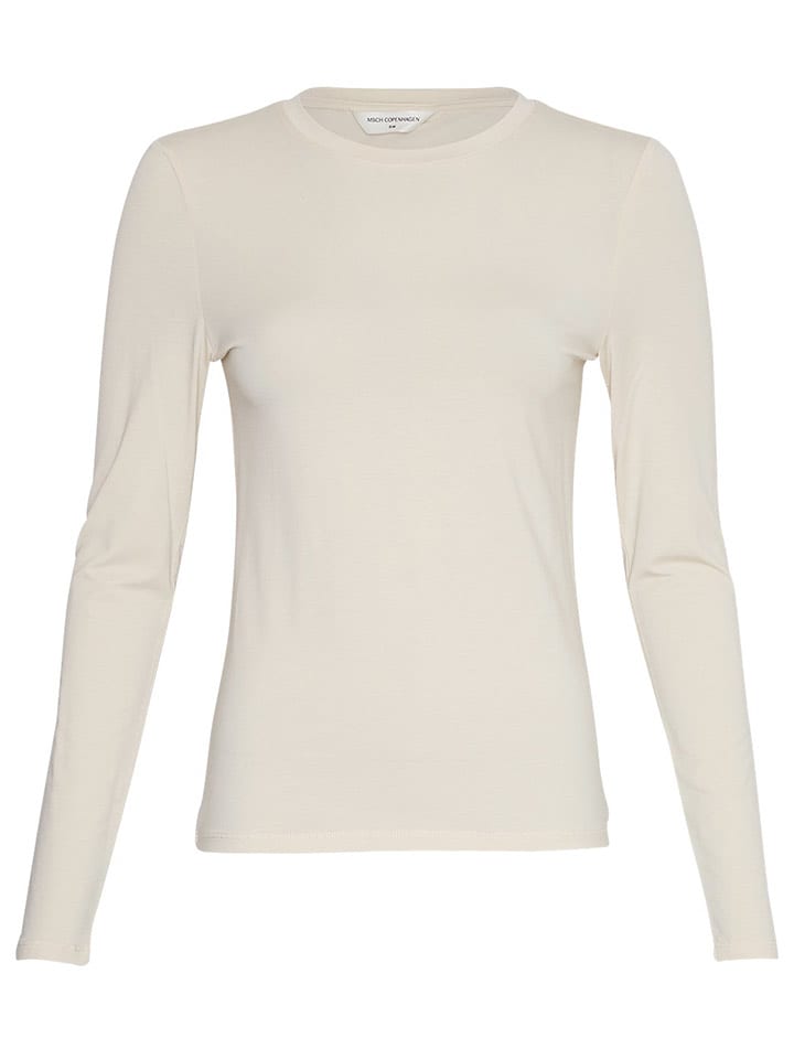 MOSS COPENHAGEN Koszulka "Betrina" w kolorze kremowym rozmiar: M/L