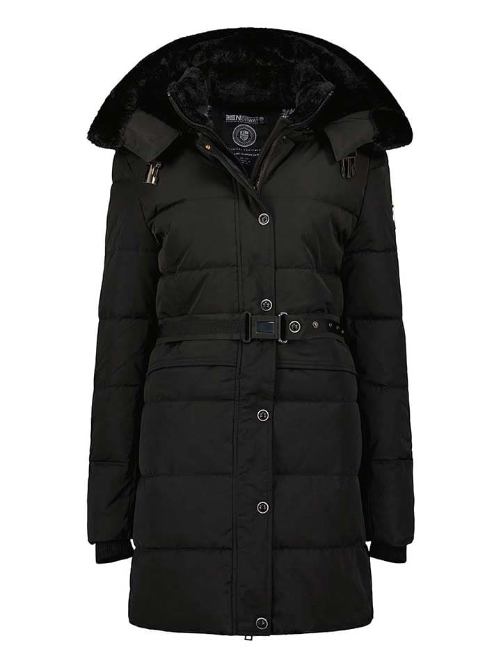 Geographical Norway Płaszcz pikowany "Bettino" w kolorze czarnym rozmiar: M