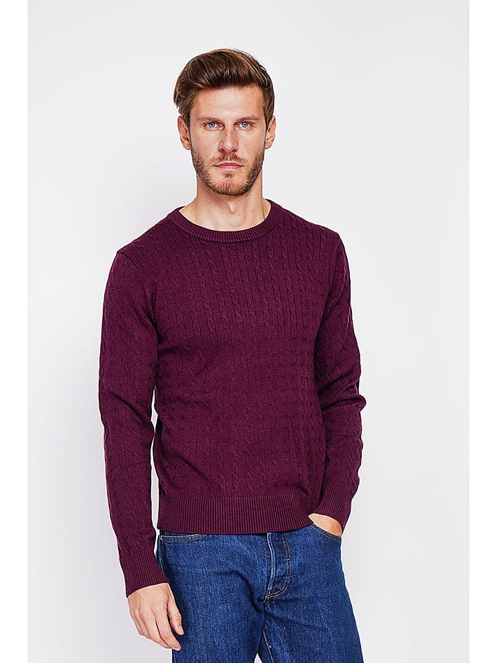 C& Jo Sweter w kolorze bordowym rozmiar: 46