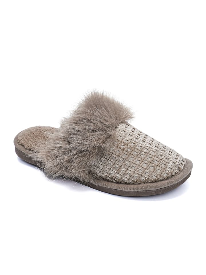 Confly Kapcie w kolorze szarobrązowym rozmiar: 36