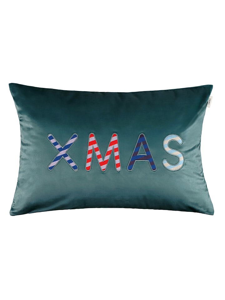 ESPRIT Poszewka "Xmas" w kolorze zielonym na poduszkę rozmiar: 38x58 cm