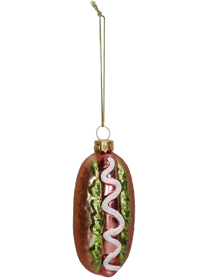 Kersten Bombka "Hotdog" ze wzorem - wys. 10 cm rozmiar: onesize