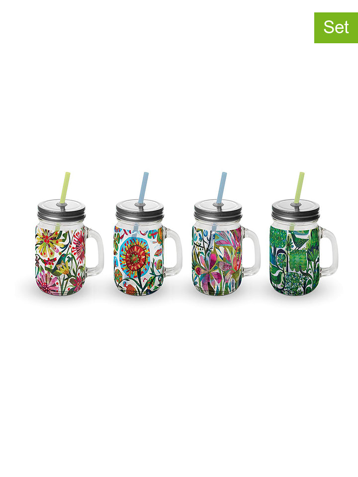 ppd Kubek jumbo "Pure Flower Eucalyptusr" w kolorze szarym- 350 ml rozmiar: onesize