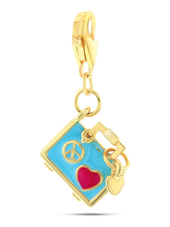 CHARM'S Pozłacana zawieszka z cyrkoniami rozmiar: onesize