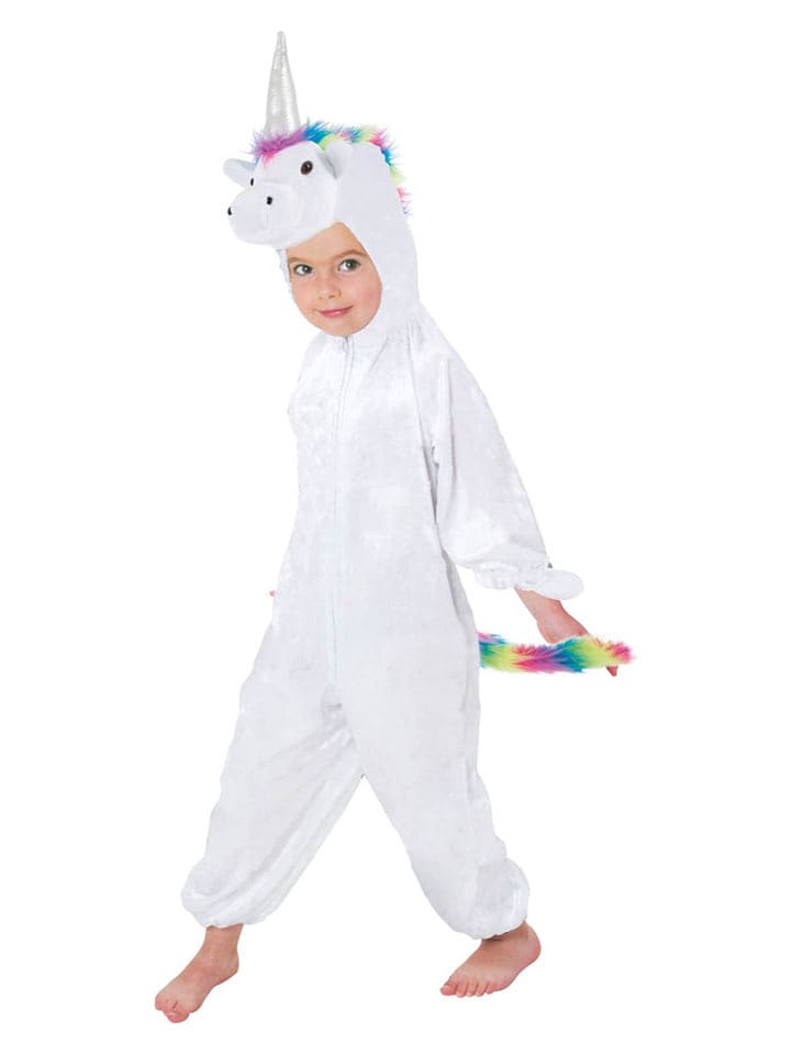 CHAKS Kombinezon kostiumowy "Unicorn" w kolorze białym rozmiar: 140