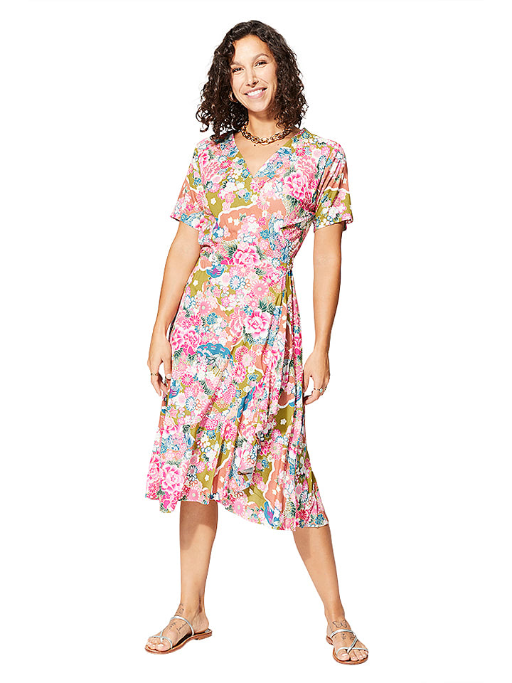 Aller Simplement Sukienka w kolorze jasnoróżowo-zielonym rozmiar: 42