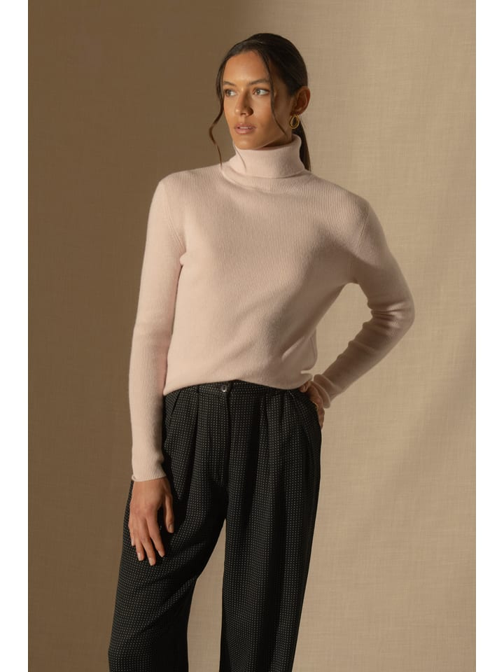 Perfect Cashmere Kaszmirowy golf "Elly" w kolorze jasnoróżowym rozmiar: M