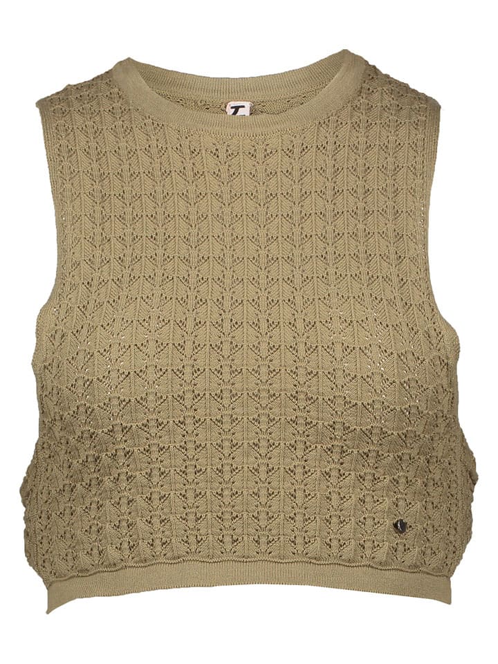 LOSAN Top dzianinowy w kolorze zielonym rozmiar: 128