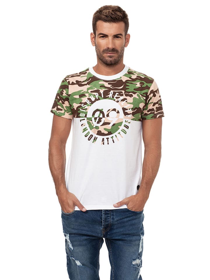 London Attitude T-shirt w kolorze białym rozmiar: XL