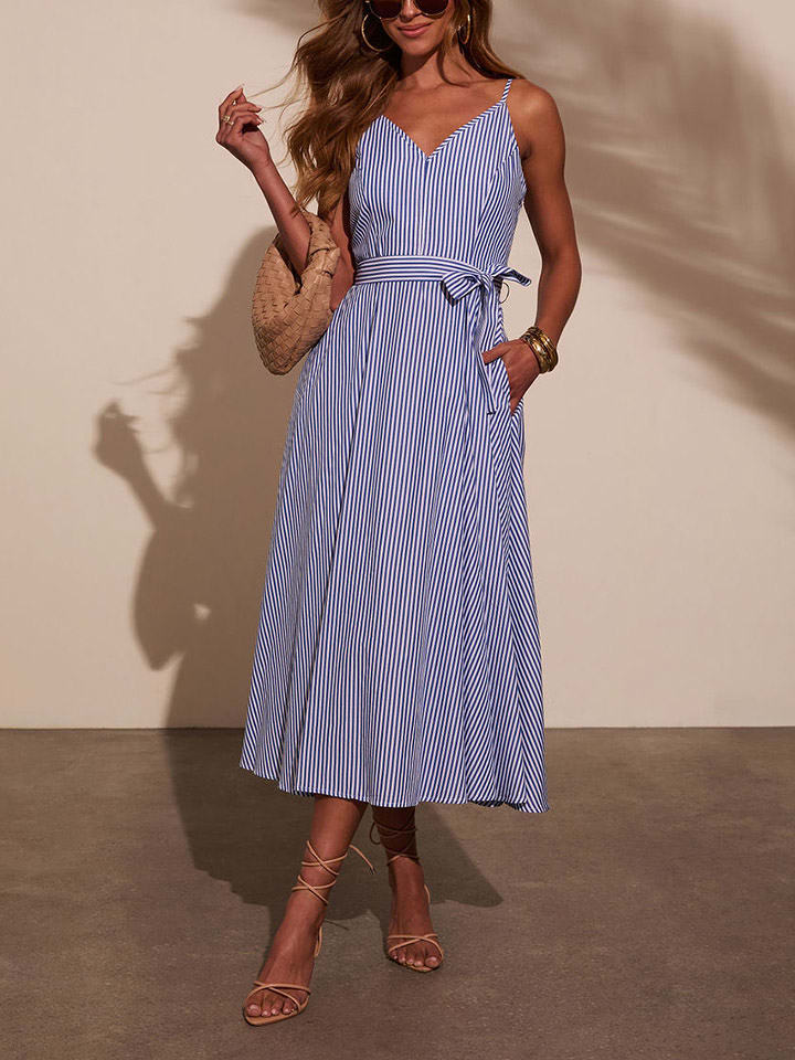 Milan Kiss Sukienka w kolorze granatowo-białym rozmiar: M