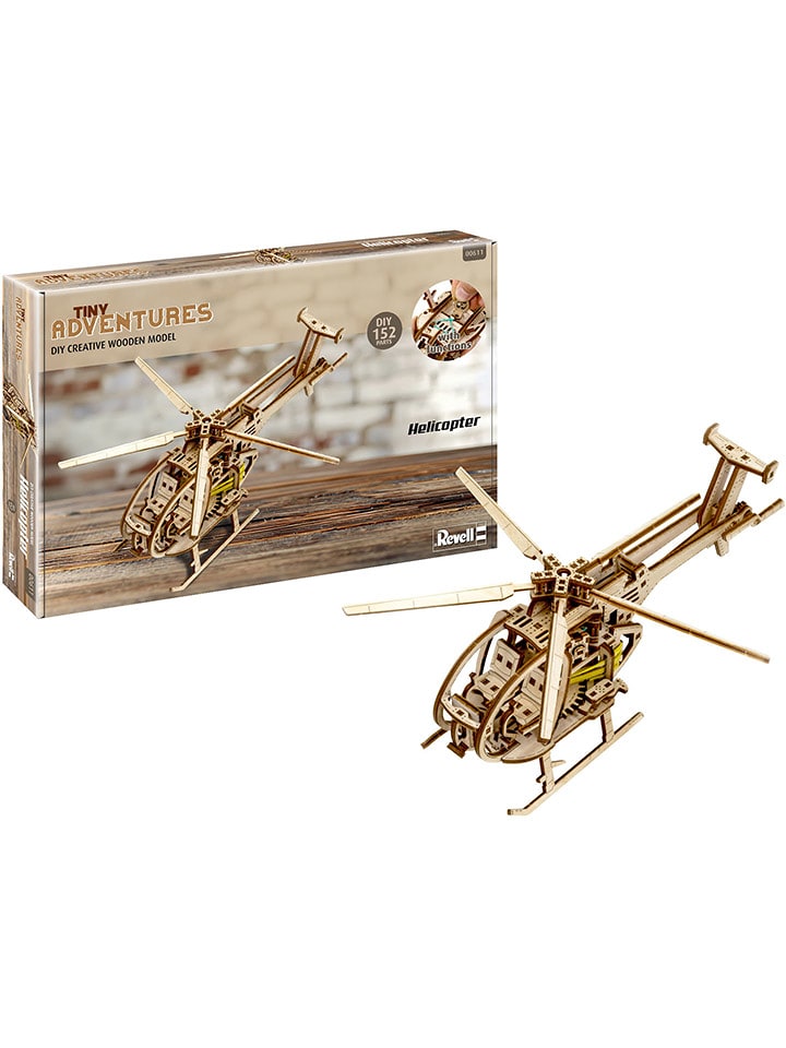 Revell Drewniany model funkcyjny "Revell - Tiny Adventures - Helicopter" - 10+ rozmiar: onesize