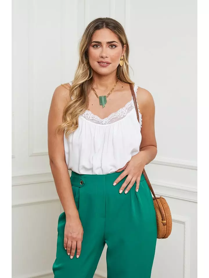 Plus Size Company Top w kolorze białym rozmiar: 44