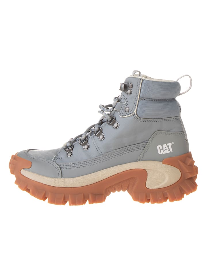 CAT Skórzane botki "Eco Trespass" w kolorze błękitnym rozmiar: 40