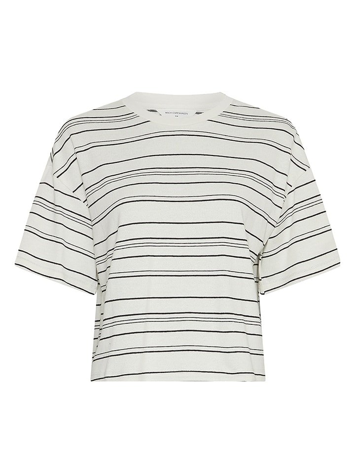 MOSS COPENHAGEN Koszulka w kolorze kremowym rozmiar: S/M