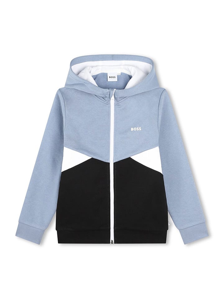 Hugo Boss Kids Bluza w kolorze błękitno-czarnym rozmiar: 164