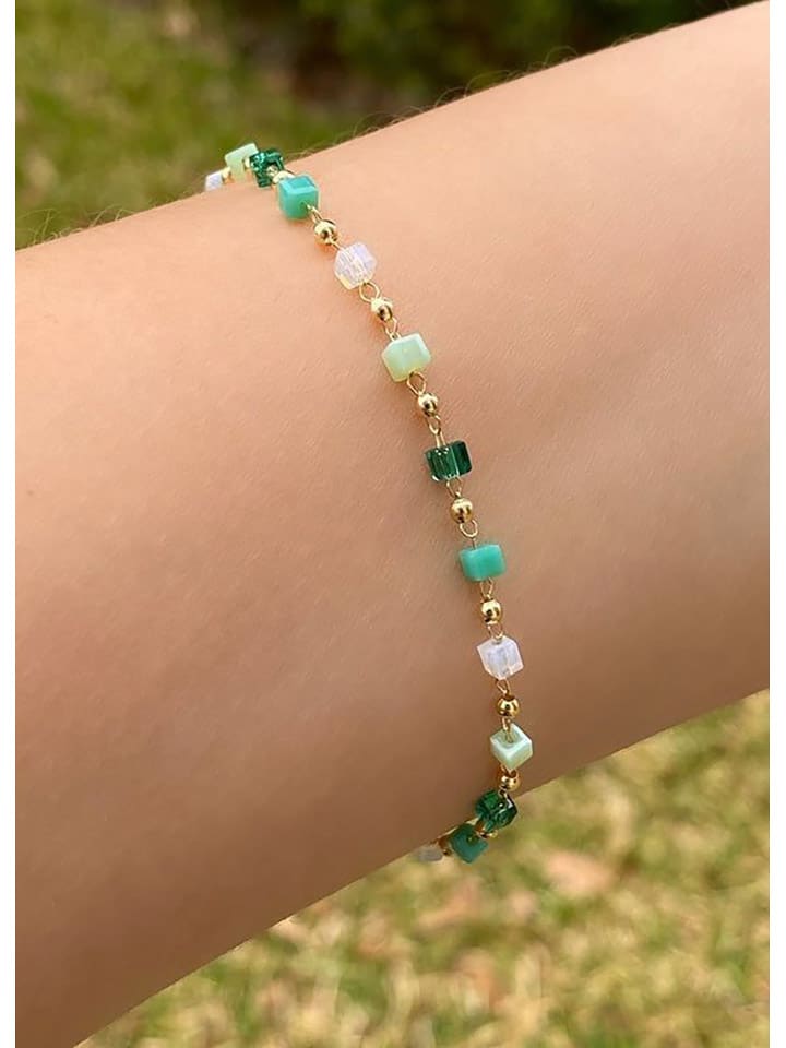 Nakkash Pozłacana bransoletka z kryształami rozmiar: onesize