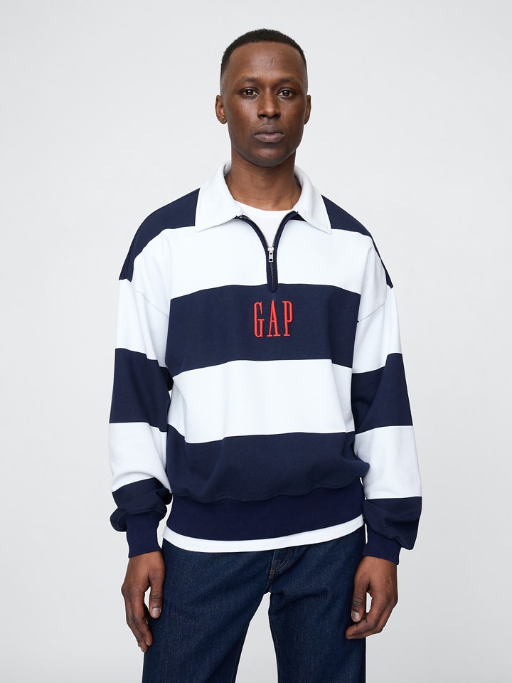 GAP Bluza w kolorze granatowo-białym rozmiar: S