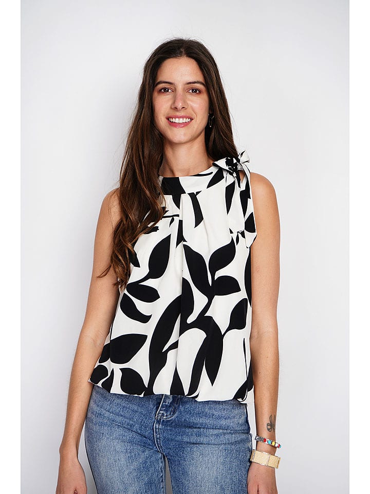 William de Faye Top w kolorze czarno-białym rozmiar: 36