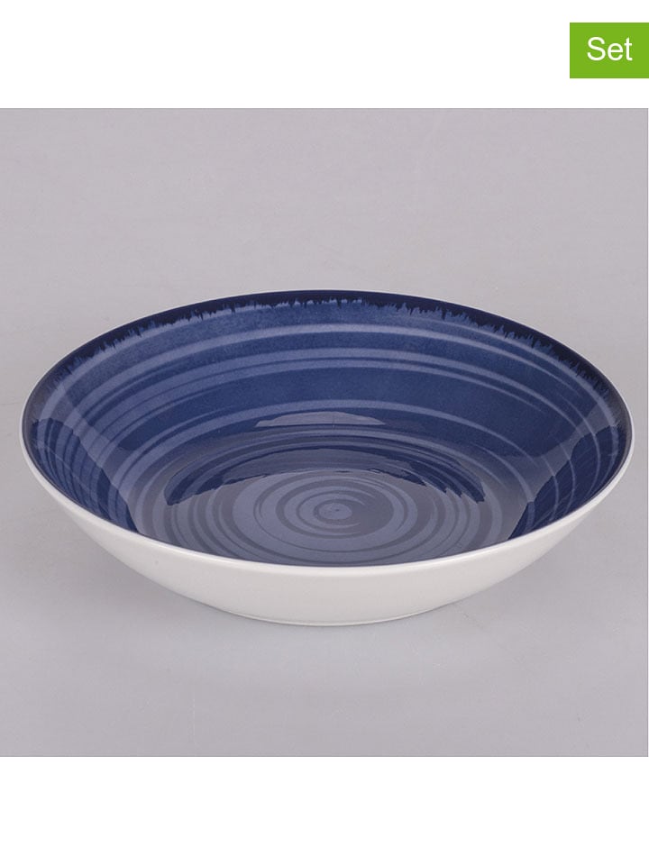 Villa d´Este Talerze głębokie (6 szt.) "Baita" w kolorze granatowym - Ø 20,5 cm rozmiar: onesize