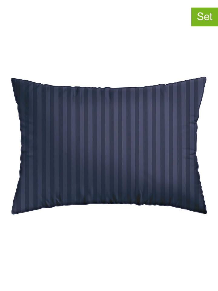 CXL by Christian Lacroix Satynowe poszewki (2 szt.) w kolorze granatowym na poduszkę rozmiar: 50x70 cm