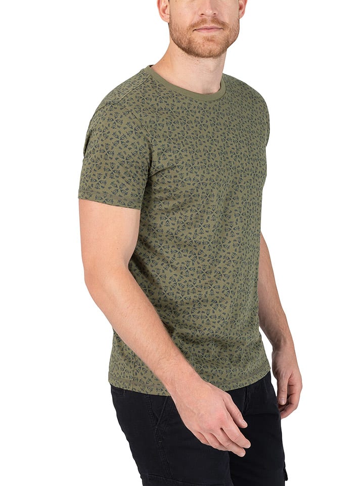 Timezone Koszulka w kolorze oliwkowo-granatowym rozmiar: XL