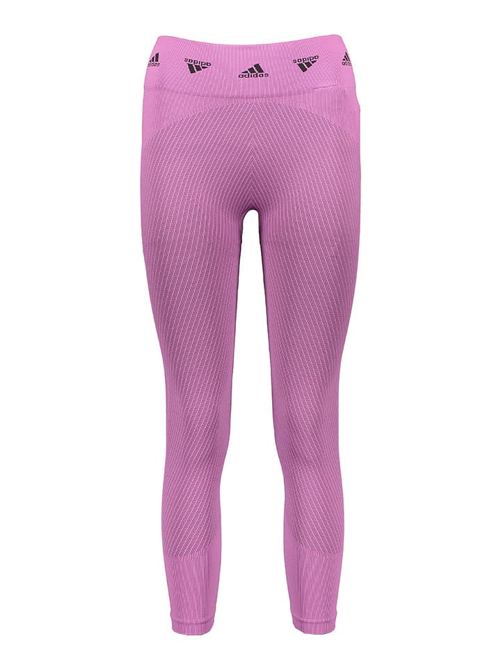 adidas Legginsy sportowe "AK Brnd" w kolorze fioletowym rozmiar: M