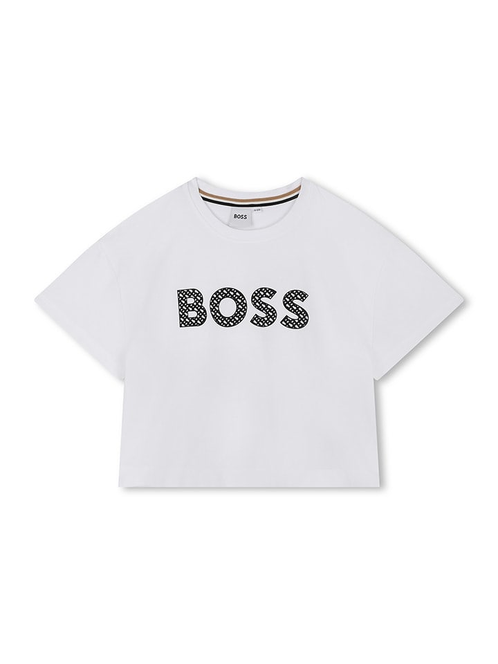 Hugo Boss Kids Koszulka w kolorze białym rozmiar: 164