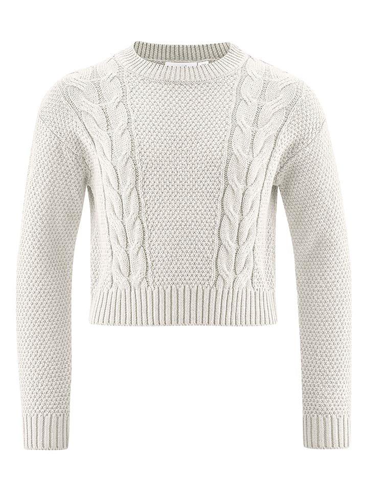 happy girls by Eisend Sweter w kolorze kremowym rozmiar: 140