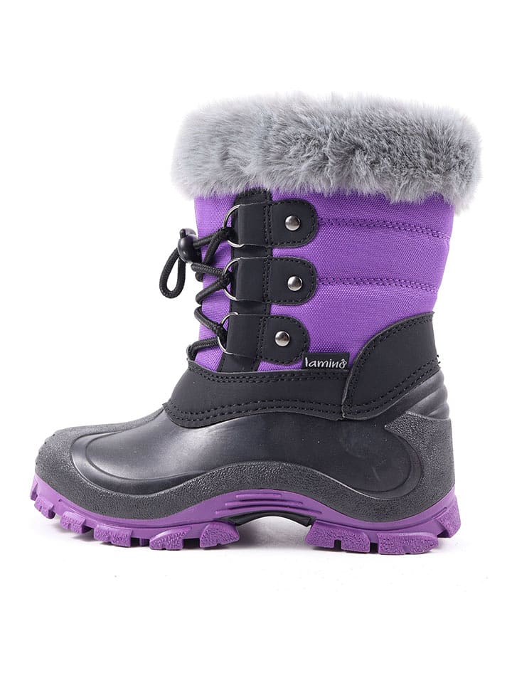 lamino Kozaki zimowe w kolorze fioletowym rozmiar: 29
