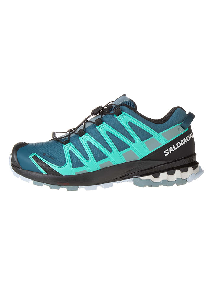 SALOMON Buty "Xa Pro 3D V8 GTX" w kolorze turkusowym do biegania rozmiar: 36 2/3