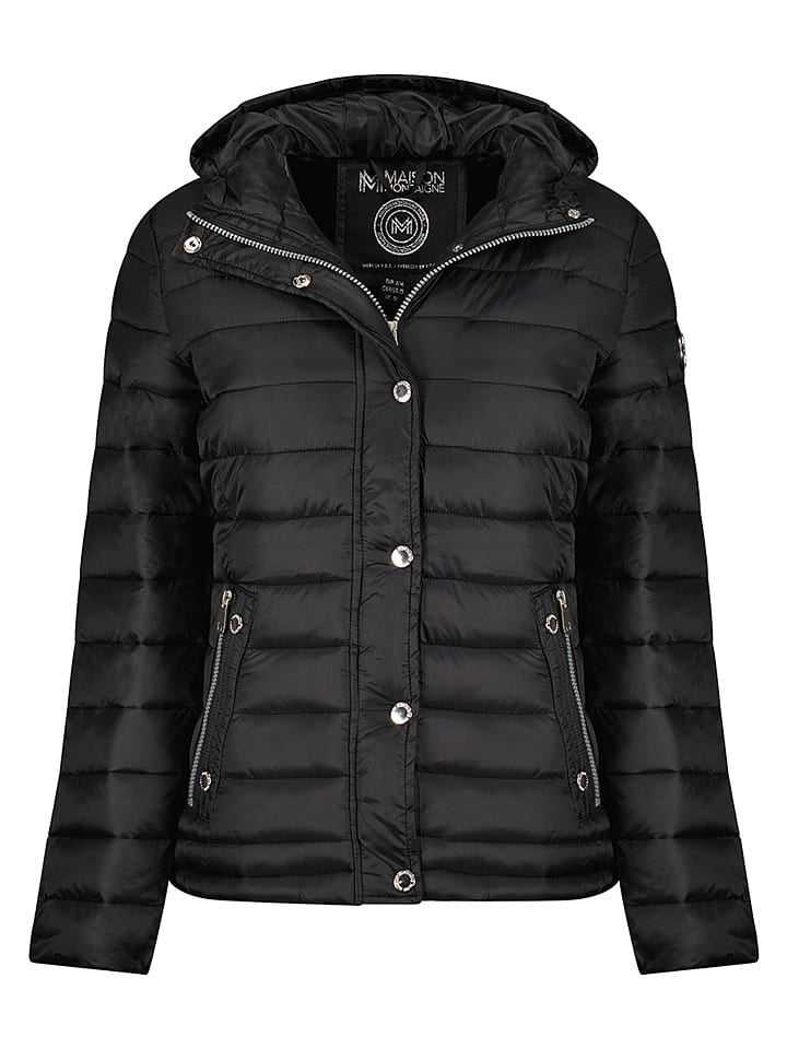 Maison Montaigne Kurtka pikowana "Bubumai" w kolorze czarnym rozmiar: XXL