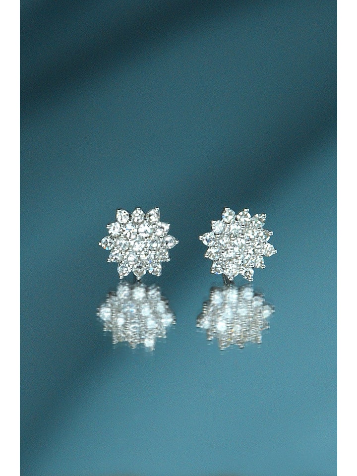 DIAMANTA Złote kolczyki-wkrętki "Beauté Majestueuse" z diamentami rozmiar: onesize